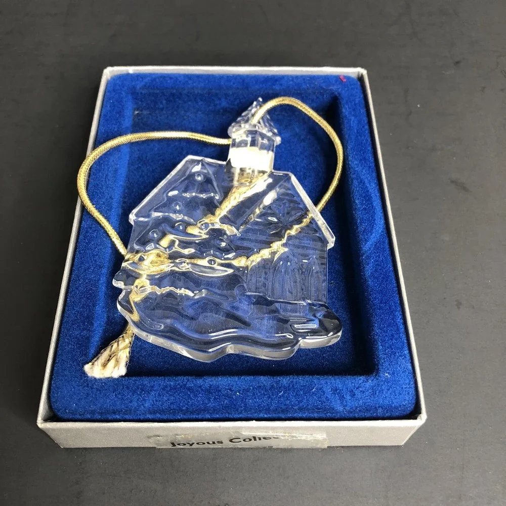 Mikasa Joyous Collection Chapel Crystal Ornament in Box 4